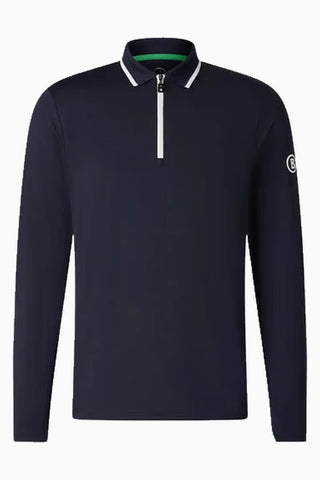 Jonah Lüks Sportif Stil Uzun Kollu Erkek Polo Sweatshirt