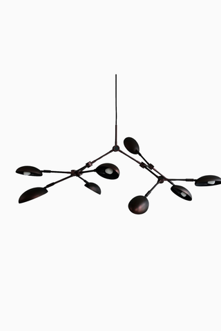 Drop Chandelier Mini Pirinç Kaplama Dekoratif Tasarım Avize
