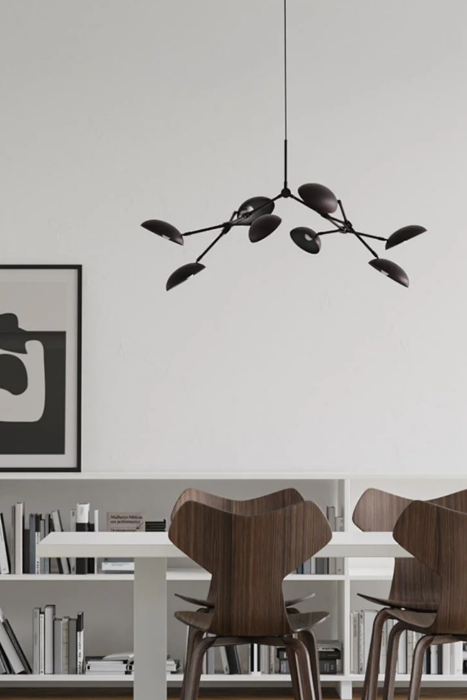 Drop Chandelier Mini Pirinç Kaplama Dekoratif Tasarım Avize