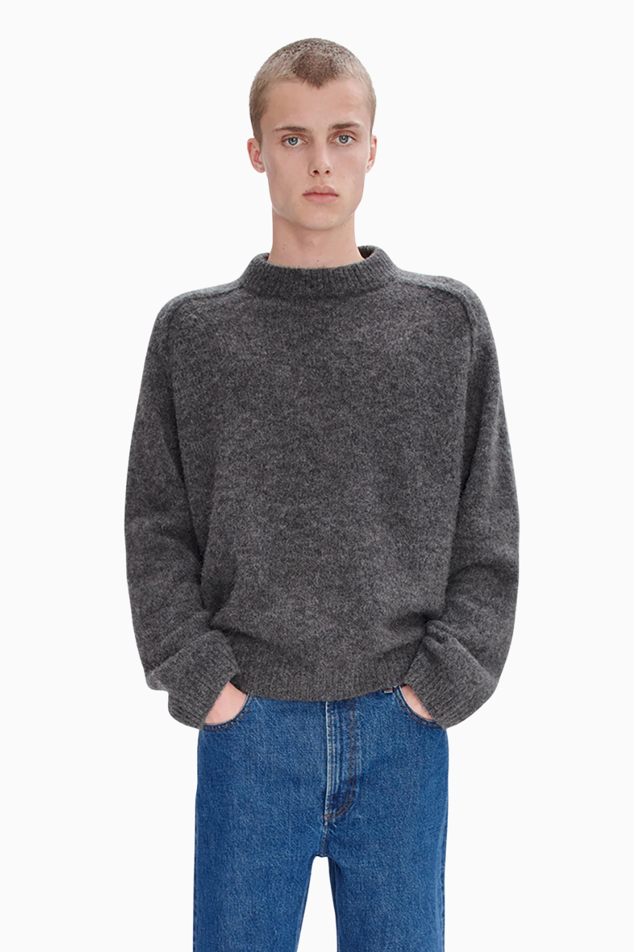 Tyler Jumper Yumuşak Oversize Alpaka-Merinos Erkek Kazak