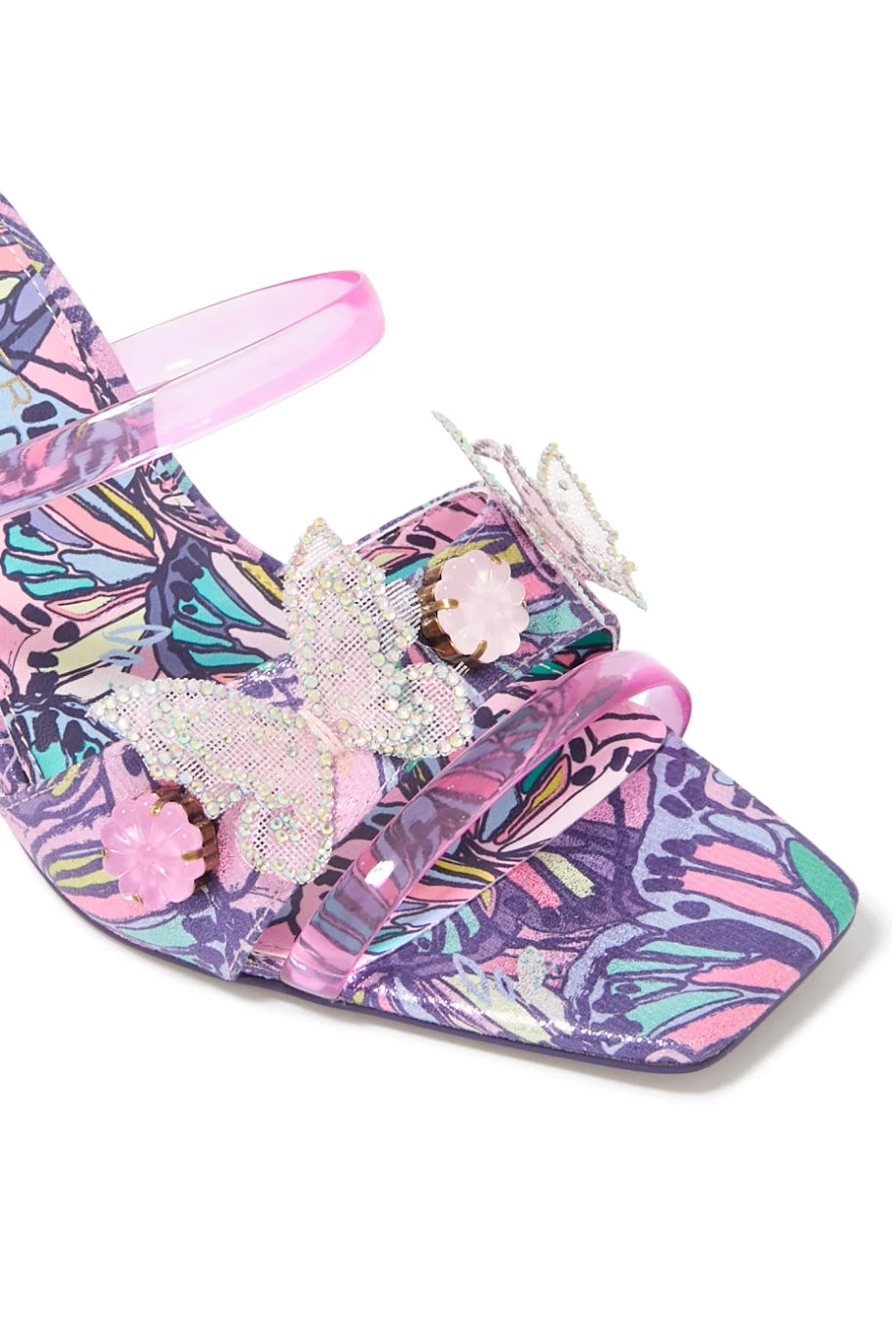 Butterfly Detaylı Mule Kadın Topuklu Sandalet