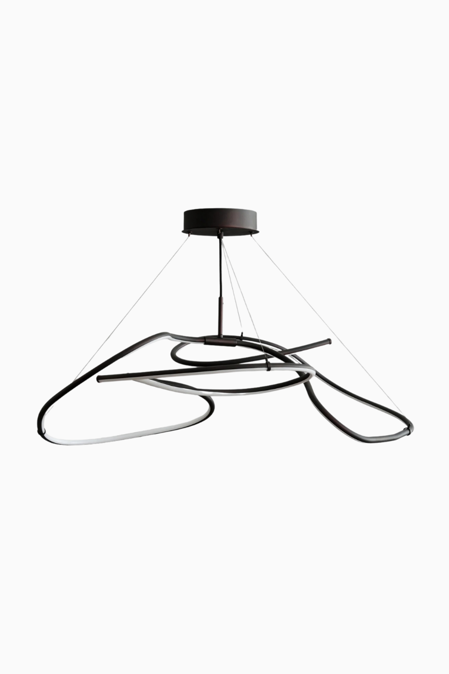Ghost Chandelier Mini Burned Black 5m Ayarlanabilir LED, Dekoratif  Tasarım Avize