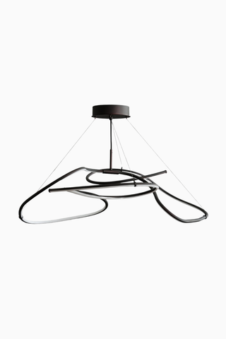 Ghost Chandelier Mini Burned Black 5m Ayarlanabilir LED, Dekoratif  Tasarım Avize