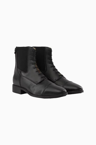 Ön Bağcıklı-Arka Fermuarlı Premium Deri Unisex Binicilik Botu