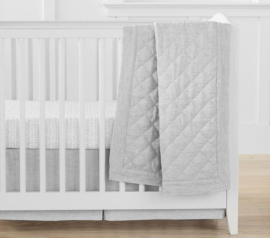 Belçika Keten Mini Bebek Yatak Takımı, %100 Belçika Keten, Organik Pamuk Çarşaf, Makinede Yıkanabilir