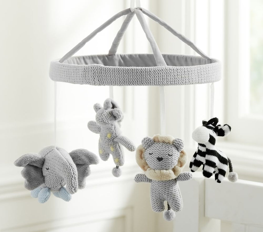 Knit Animal Friends Müzikli Beşik Mobili, "Talk to the Animals" Melodisi