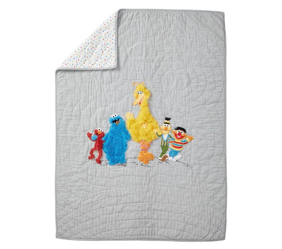 Sesame Street® Bebek Yatak Takımı, Aplikeli Yorgan