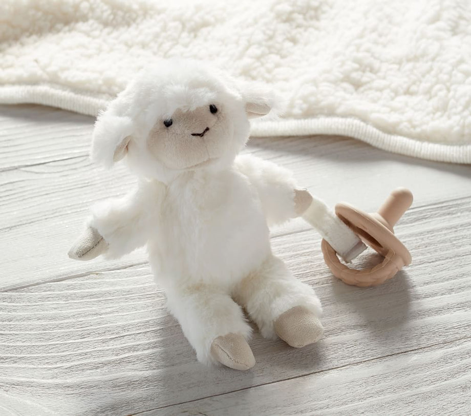 Lamb Critter Peluş Emzik Tutucu, Yumuşak ve Sevimli Tasarım