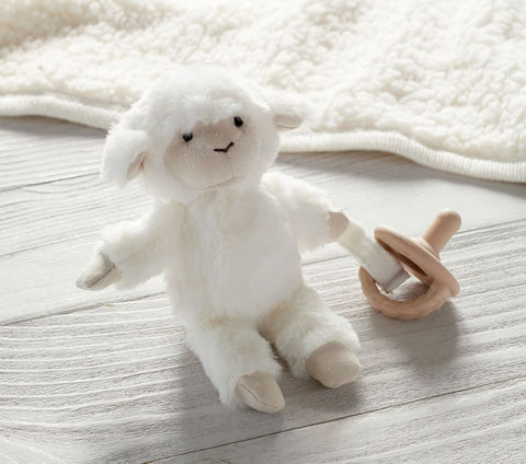Lamb Critter Peluş Emzik Tutucu, Yumuşak ve Sevimli Tasarım