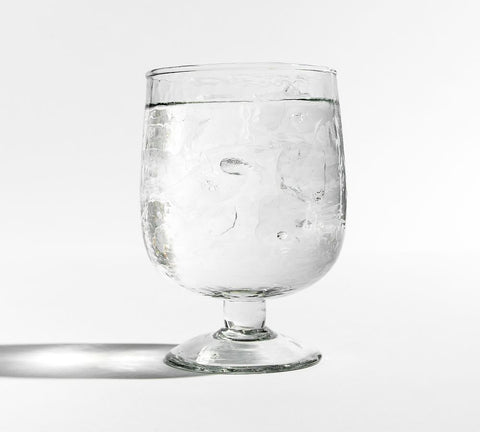 Çekiçle Dövülmüş El Yapımı Üfleme Cam Kadeh