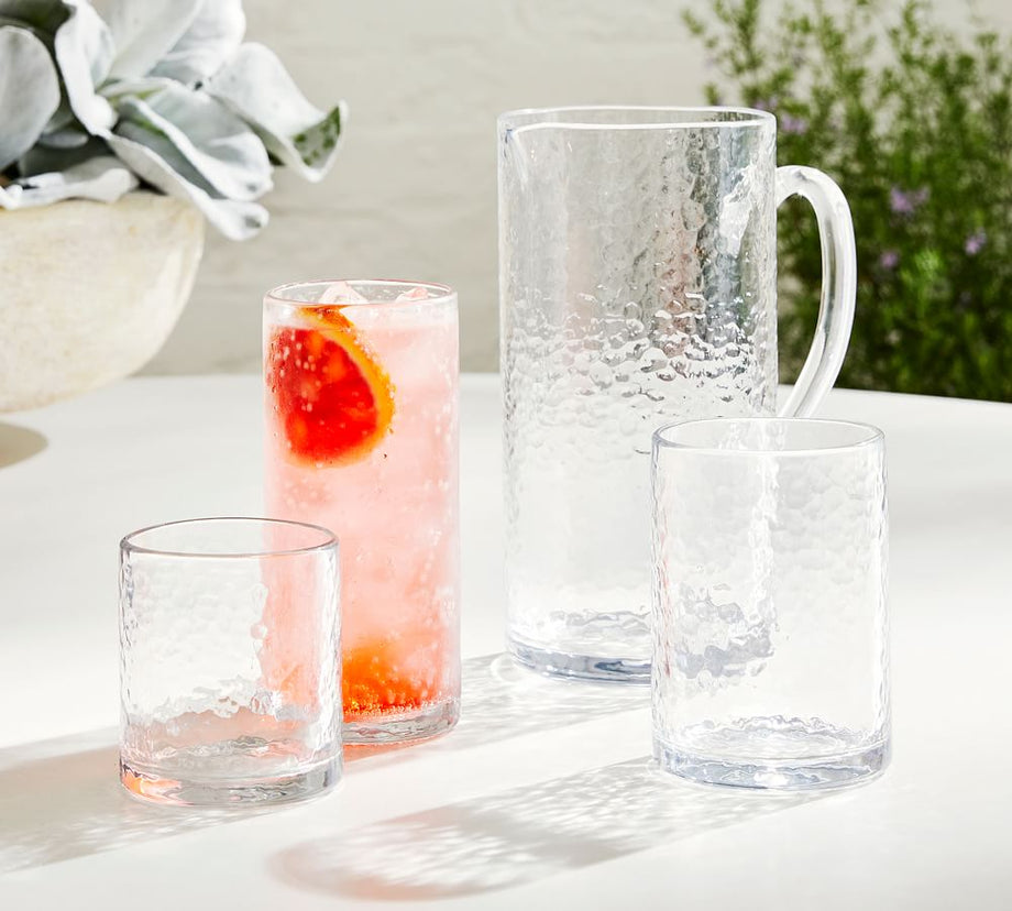 Hammered Outdoor Pitcher, Şık ve Dayanıklı Akrilik Sürahi