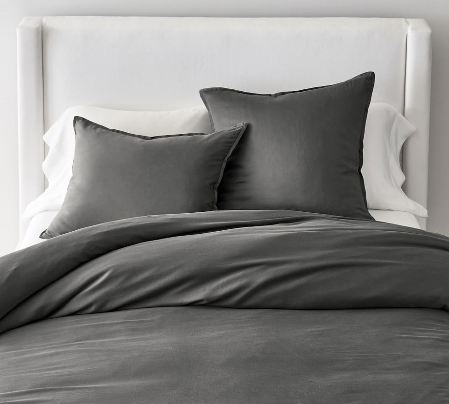 Tencel Lyocell True Carbon Zero Malzemeden OEKO-TEX® STANDARD 100 Sertifikalı Yastık Kılıfı, Kömür