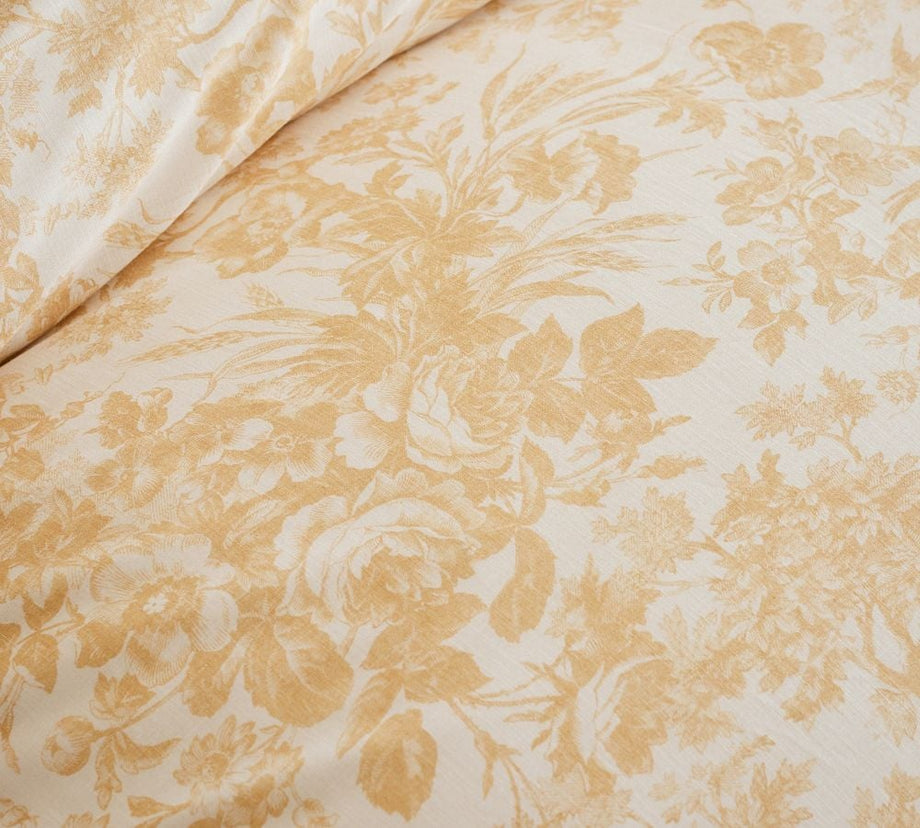 Sorrel Toile Yorgan Kılıfı, Altın, %100 Pamuk, STANDARD 100 by OEKO-TEX® Sertifikalı