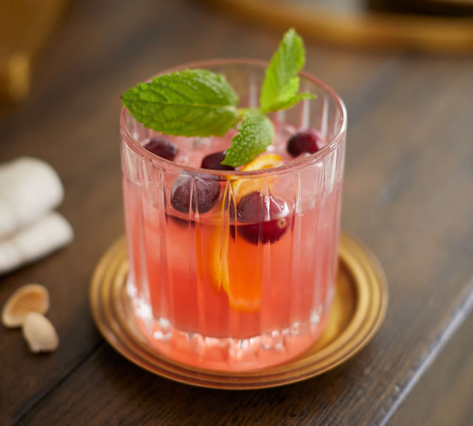 Bleecker Bardak Altlıkları, 4'lü Set, Antika Pirinç Kaplama