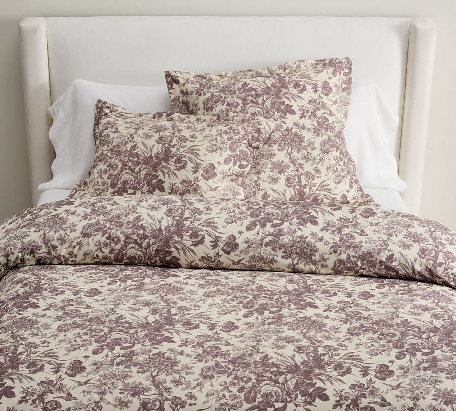 Sorrel Toile Yorgan Kılıfı, Erik, %100 Pamuk, STANDARD 100 by OEKO-TEX® Sertifikalı