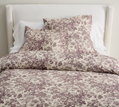 Sorrel Toile Yorgan Kılıfı, Erik, %100 Pamuk, STANDARD 100 by OEKO-TEX® Sertifikalı