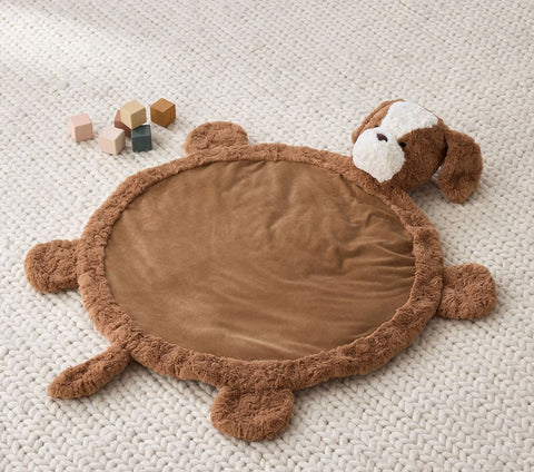 Sahte Kürk Peluş Oyun Matı, Yumuşak ve Güvenli Bebek Oyun Alanı