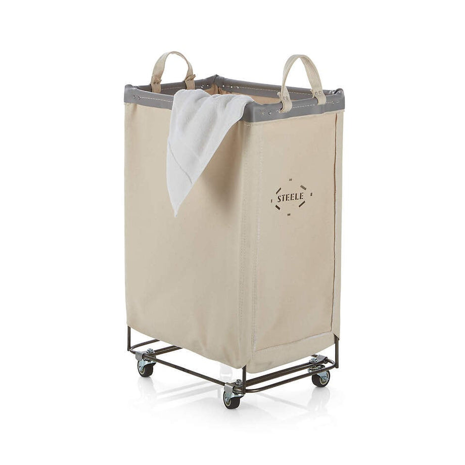 Dikey Tuval Çamaşır Kovası, 200 lb Kapasite