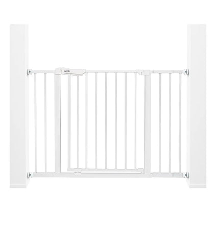 Moon Emniyet Metal Kapısı,Beyaz | 74,5-114 cm Genişlik, 7 cm ve 14 cm Uzatma, Basınçlı Kurulumlu