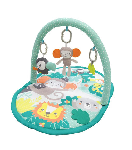 Jungle Friends Bebek Oyun Matı 0 Ay+, Orman Temalı Yumuşak Aktivite Yorganı