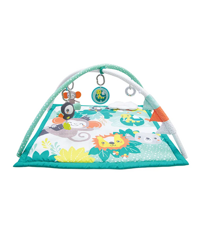 Jungle Friends Bebek Oyun Halısı ve Aktivite Jimnastiği 0 Ay+, Yumuşak Minderli