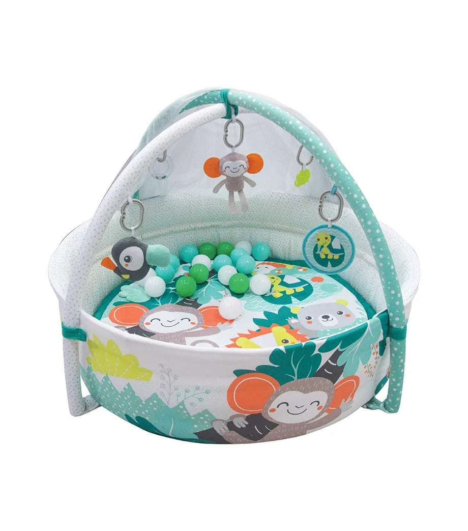 Jungle Friends Bebek Havuzu Matı 0 Ay+ Sevimli Maymun, Kaplumbağa ve Kuş Oyuncakları