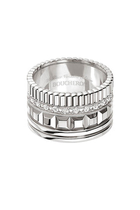 Boucheron Quatre Radiant Edition Yüzük - 18 Ayar Beyaz Altın