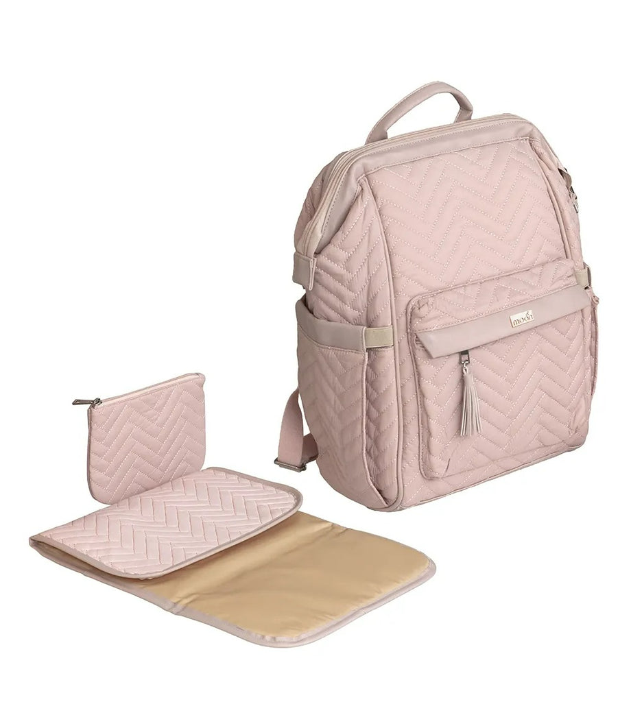 Elisa Bebek Bakım Çantası, Çok Cepli, Termal Gözlü, Su Geçirmez, PU Deri Fermuar ve Kulplu