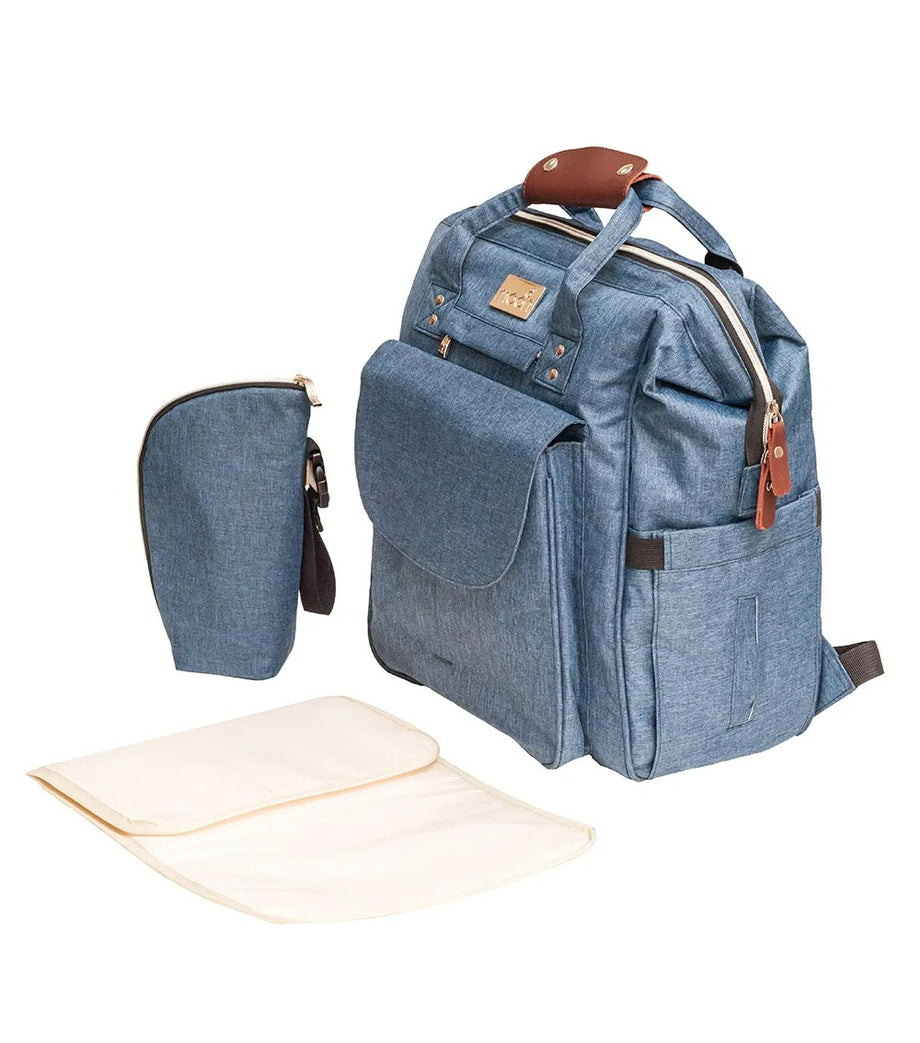 Denise Bebek Bakım Çantası, Çok Cepli, Termal Gözlü, Su Geçirmez, PU Deri Fermuar ve Kulplu