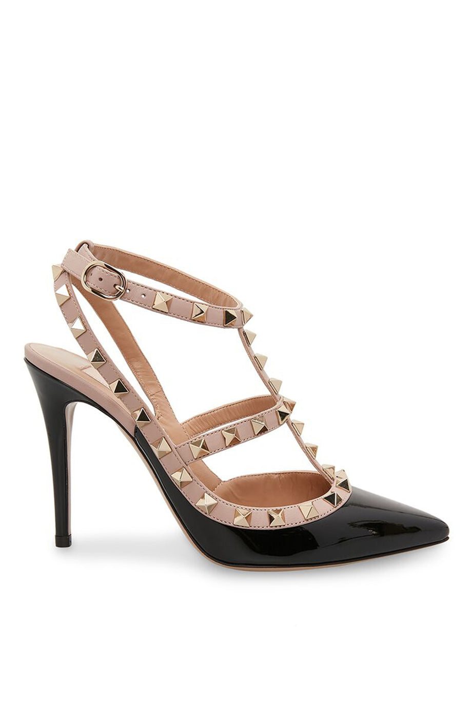 Rockstud Deri Sandalet - Siyah