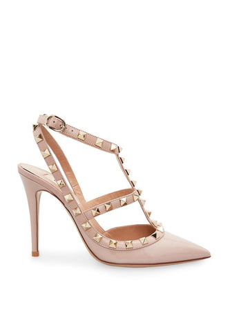 Valentino Garavani Rockstud Deri Sandalet - Pembe