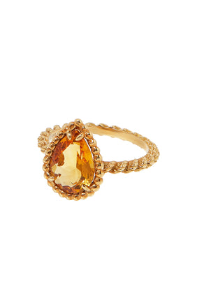 Serpent Bohème Sitrin Yüzük, 18k Sarı Altın & Sitrin