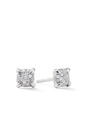 Değerli Chatelaine™ Küpe - 18K Beyaz Altın