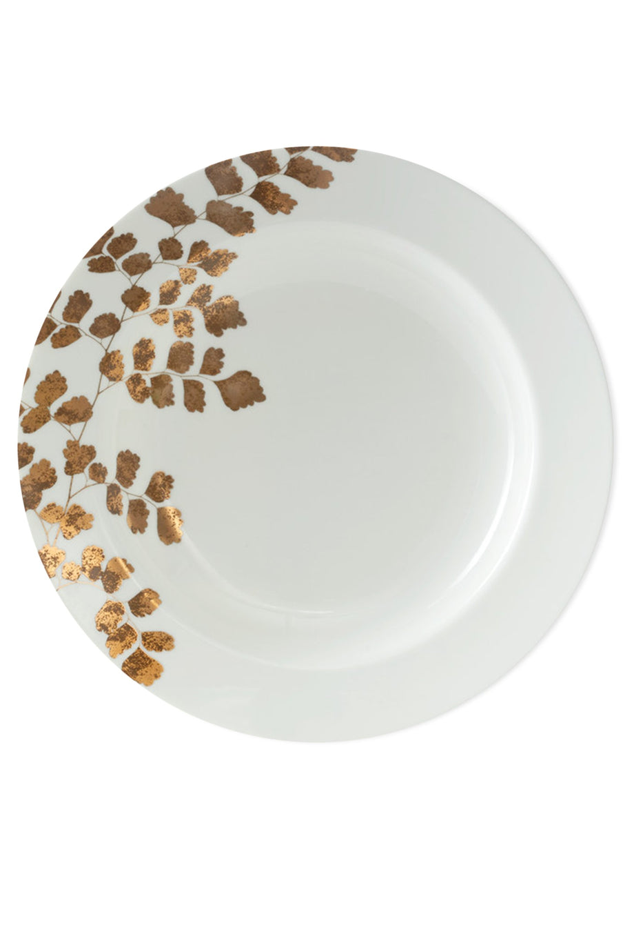 Jardin Rim 22 Çorba Kasesi Şık Altın ve Bronz Çiçek Deseni