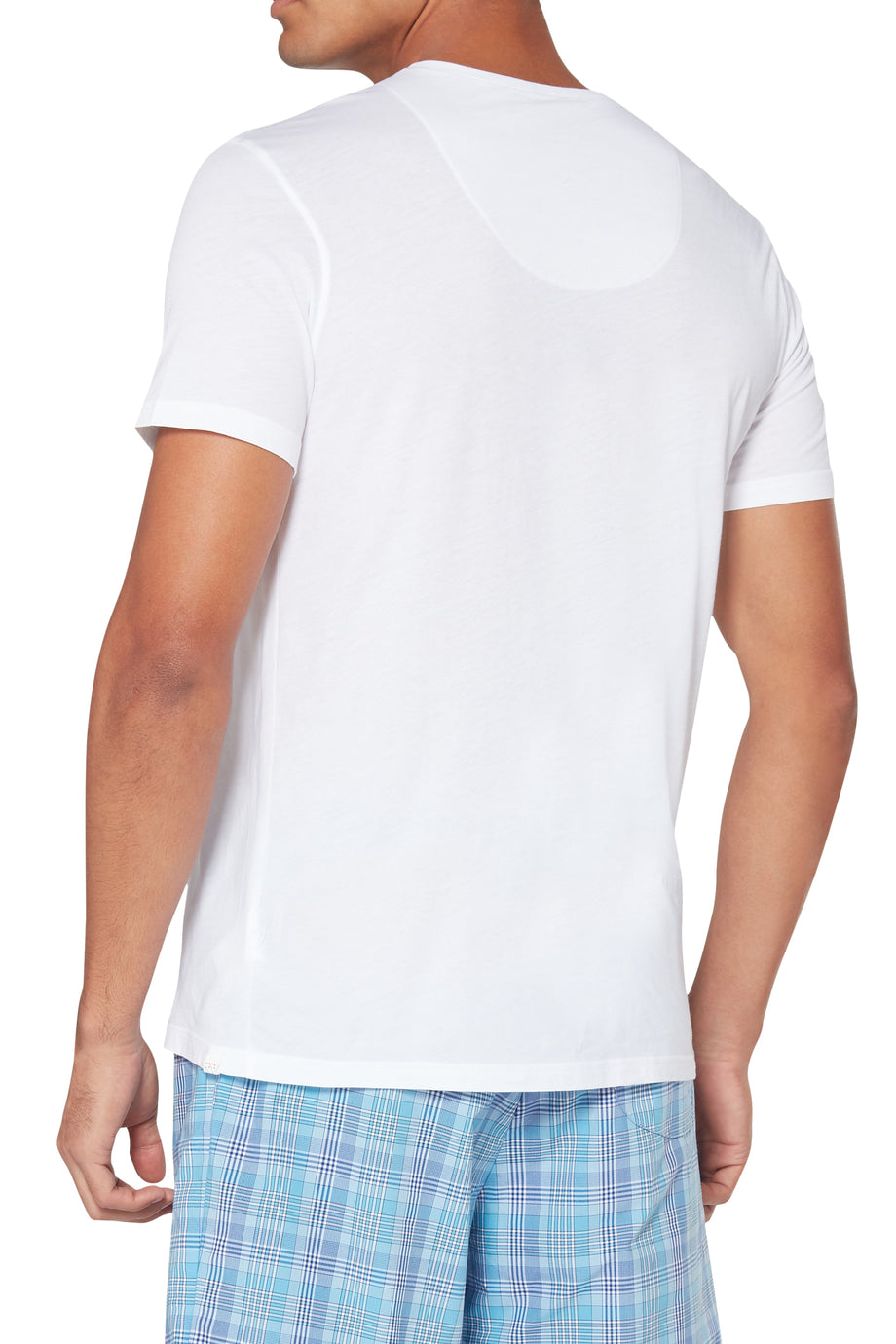 V Yaka Pamuklu T-Shirt