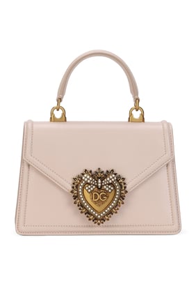 Pembe Küçük Yumuşak Dana Derisi Devotion Çantası