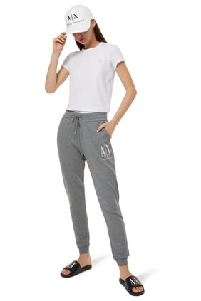 Armani Exchange Çember Logo Tişört - Rahat Kesim