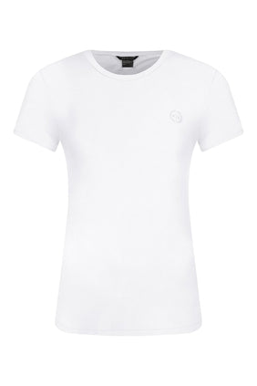 Armani Exchange Çember Logo Tişört - Rahat Kesim