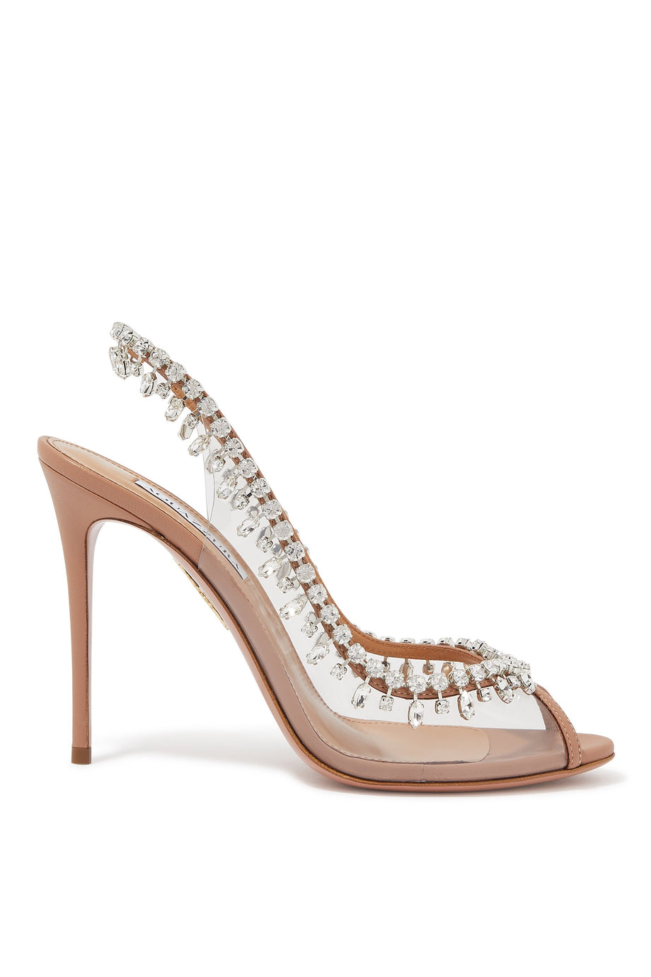 Aquazzura Temptation 105 Kristal Topuklu Sandalet