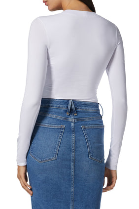Beyaz Yaka İçi Bodysuit