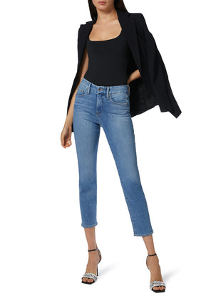 Modern Siyah Tank Body Suit