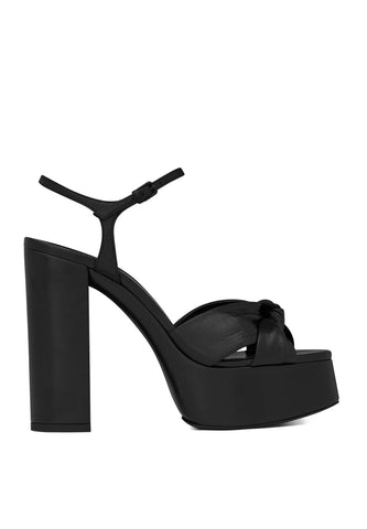 YSL Bianca Düz Deri Sandalet