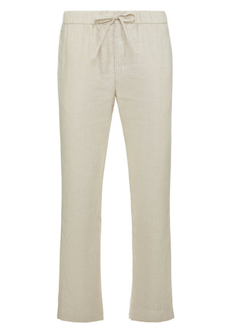 Yazlık Keten Chino Pantolon - Bej