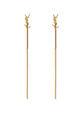 YSL Opyum İğne Küpe - Şık ve Modern Tasarım