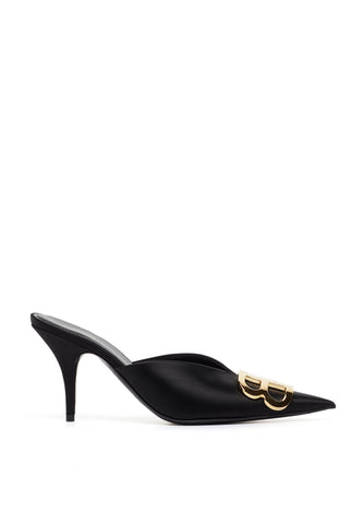 Balenciaga BB Saten Mule Ayakkabı