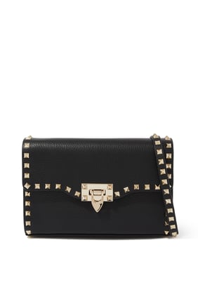Valentino Garavani Rockstud Deri Çapraz Çanta