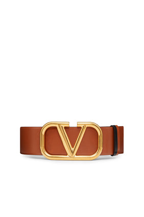Valentino Garavani V Logo Tokalı Deri Kemer