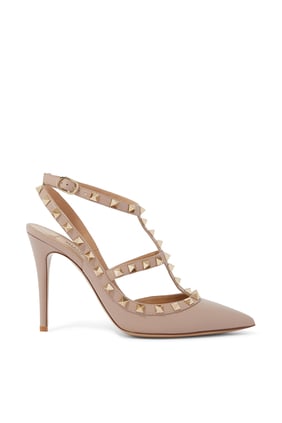 Valentino Garavani Rockstud 100 Deri Topuklu Ayakkabı