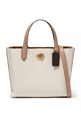 Şık Coach Willow Tote Çanta - Krema