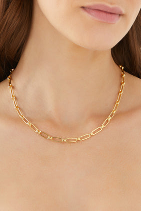 Aegis Zinciri, Pirinç Üzerine 18k Altın Kaplama